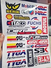 Autocollant YOSHIMURA HRC MOTUL MOBIL1 SBK  SPONSORS MODELISME MOTO REF19N