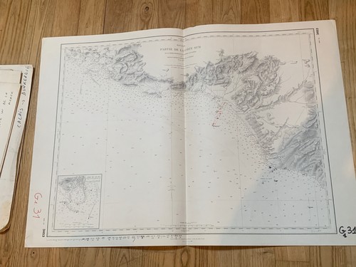 Carte marine ancienne sicile - marine,