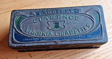 Ancienne boîte de cigarettes en métal Carreras Clarence  Londres 1930