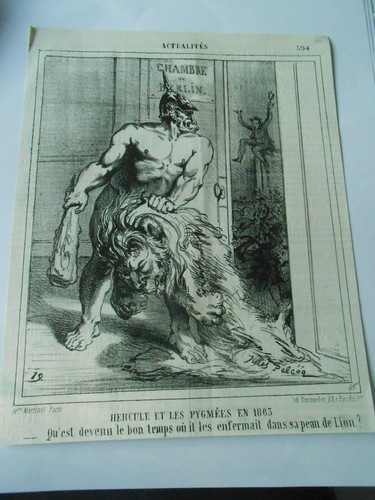 Caricature 1865 hercule - caricature, et