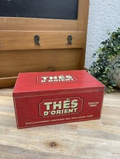 Ancienne Boîte à Thé "Thés d'Orient" avec 4 Compartiments - Vintage