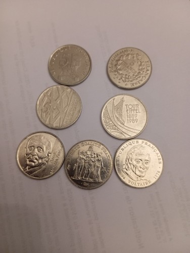 Lot pièces francs - lot, 5