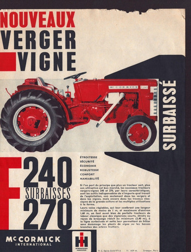 Tracteur verger vigne 240 - tracteur, &