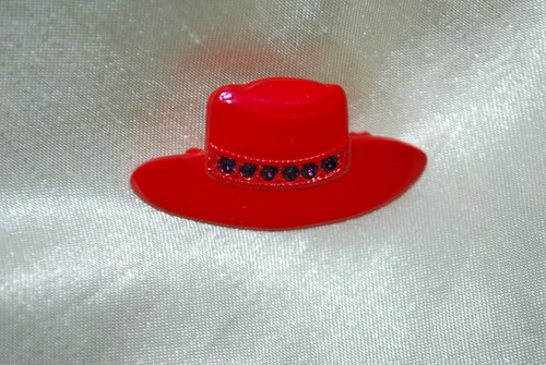 Enamel red hat - enamel,