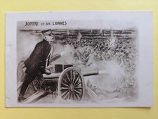 CPA Guerre War ILLUSTRATION Signée MALLET G. 1914 Maréchal JOFFRE et ses LIONNES