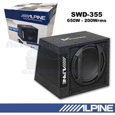 ALPINE SWD-355 Caisson de Basse Amplifié Reflex En 32 CM (15'') 650W
