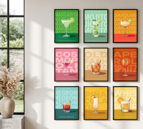 Lot poster cocktail - 9,