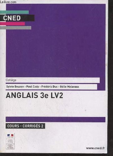 Cned collège anglais lv2 - anglais,