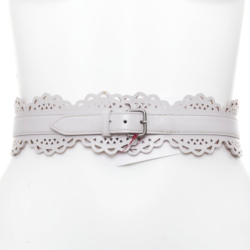 Alaia light grey leather - alaia,