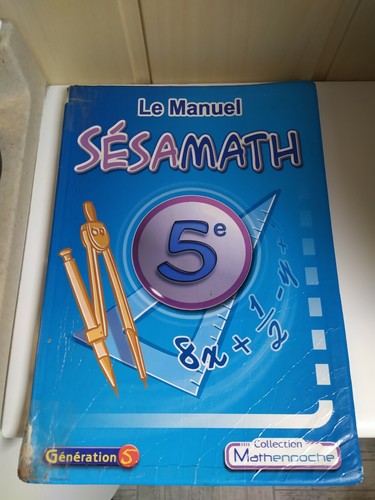 Livre manuel sesamath 5e - manuel,