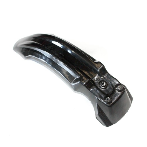Black plastic front wheel mud - plastic,