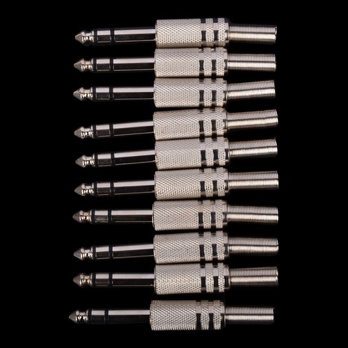 Pack male stereo - 1/4", audio