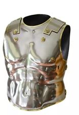 Poitrine médiévale armure corporelle en acier thorax grec cuirass chevalier g...