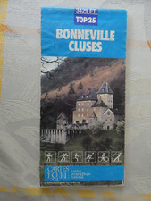 carte  IGN bleue 3429 ET top 25 bonneville cluses  1991