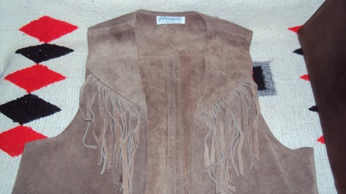 Vintage harmal fringed - fringed, leather