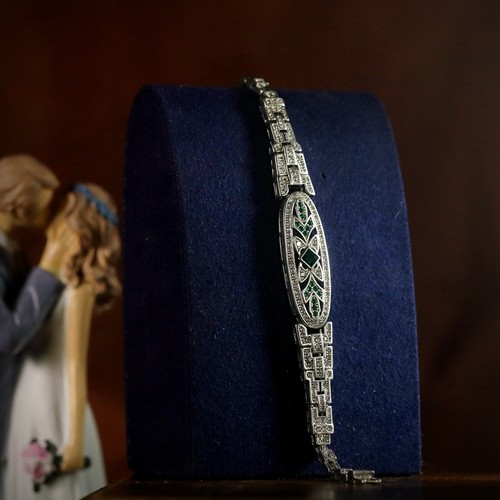 Bracelet argenté antique art - bracelet,