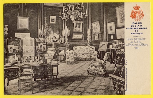 Cpa belgique palais salon - belgique,