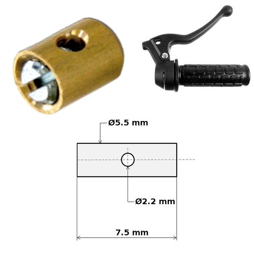Serre cable 5 - l7.5, poignee