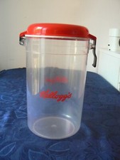 ANCIEN CONTENEUR BOITE CEREALES KELLOGG'S VINTAGE 1980 COLLECTION PUBLICITAIRE