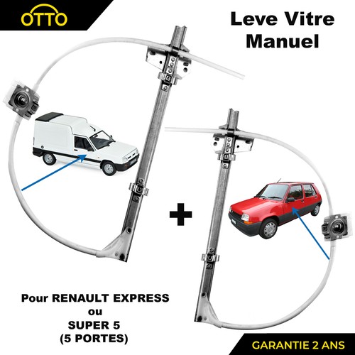 Leve vitre avant gauche - vitre, +