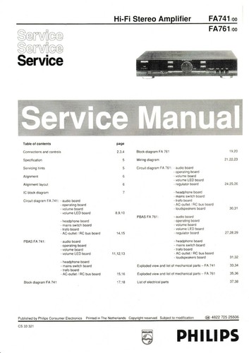 Service manuel instructions - service,