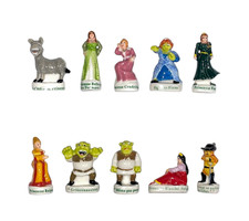Série complète de 10 fèves Shrek et les princesses 2021