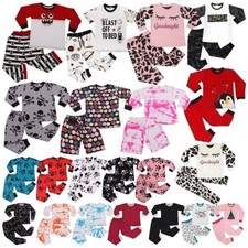 Enfants Pyjama Fille 2 Pièce Coton Ensemble Vêtement de Loisirs pour & Garçons