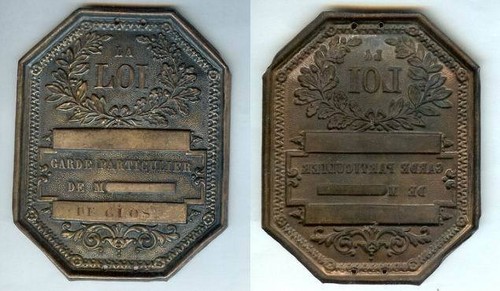 Plaque métier de clos - métier,