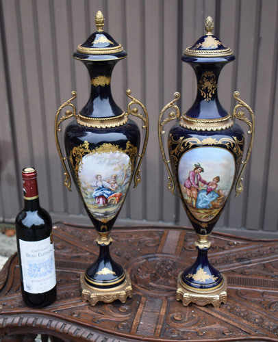Pair large acf sevres - pair,
