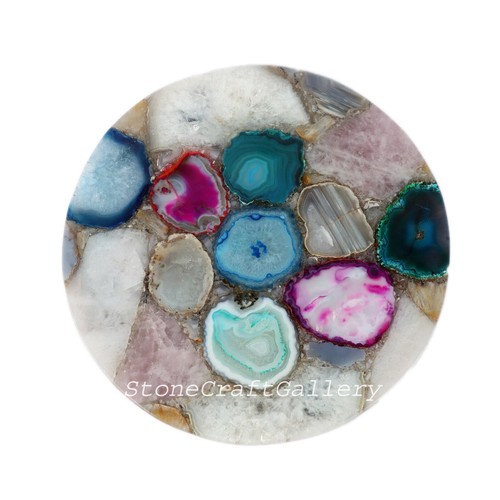 Mix agate table - 12",