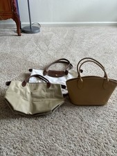 Longchamp Set Of 3 Beige/White