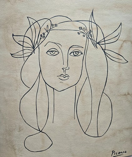 Tableau ancien signé picasso - tableau,