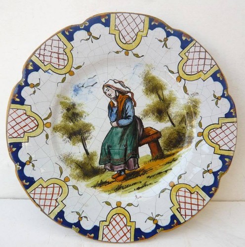 Belle assiette faience - en,