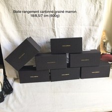 Dolce & Gabbana 7Boites carton grainé rangement,petit objet,Bijou,vide poche