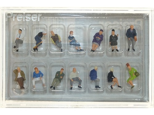 Preiser personnages assis - preiser,