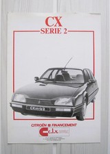 Brochure CITROËN CX série 2