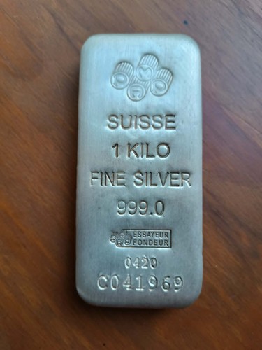 Lingot 1kg argent pur 999 - 1kg,