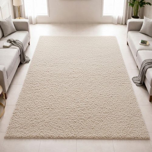 Tapis shaggy beige - tapis, –