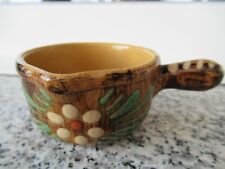 PETIT POELON POTERIE SOUFFLENHEIM Peint main fond brun