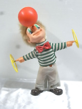 ?? ANCIEN JOUET CLOWN JONGLEUR AUTOMATE MECANIQUE TOY REMONTAGE A CLE