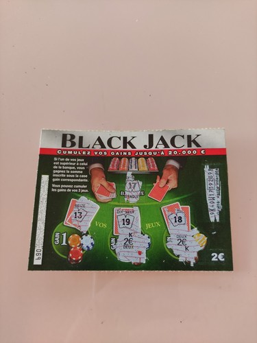 Ticket black jack fdj - ticket,