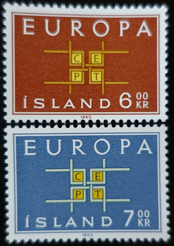 Timbres islande europa - timbres,