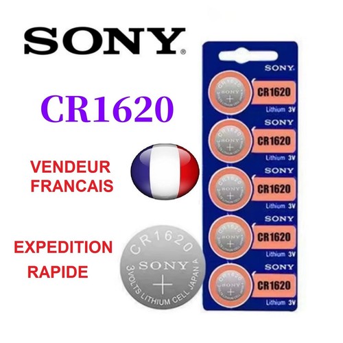 Piles bouton cr1620 sony - piles,