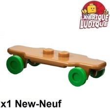 Lego 1x Minifig utensil skate skateboard longboard medium nougat roue 6324c01