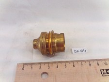 ancienne Douille B22 laiton et porcelaine chemise filetée en 10,85 mm (DF84)