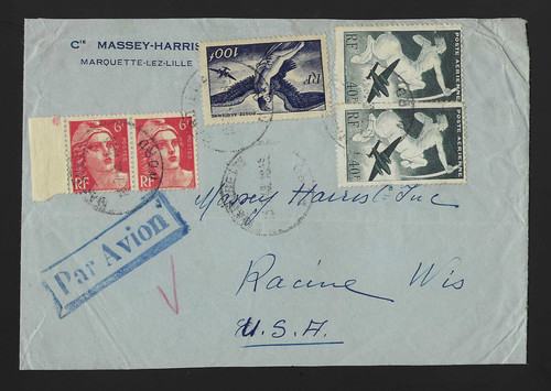 1948 france usa poste - france-usa,