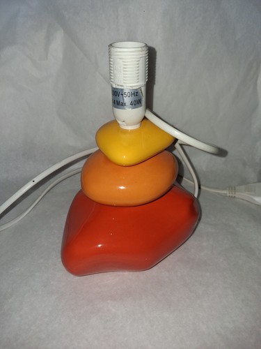 Lampe galet multicolore - galet,
