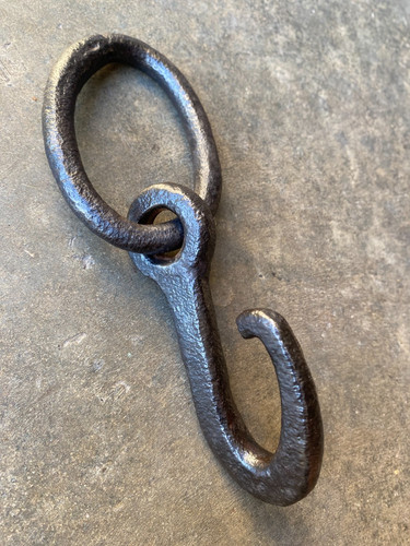 Ancien crochet fer - en, forgé