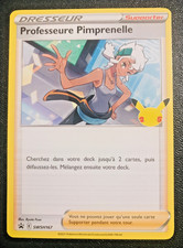 Carte Pokemon Professeure Pimprenelle Promo SWSH 167 Stamp 25 ans Célébrations