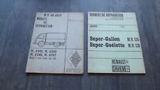 MANUEL DE REPARATION RENAULT GALION GOELETTE - M.R.46 - M.R.125 - M.R.126 